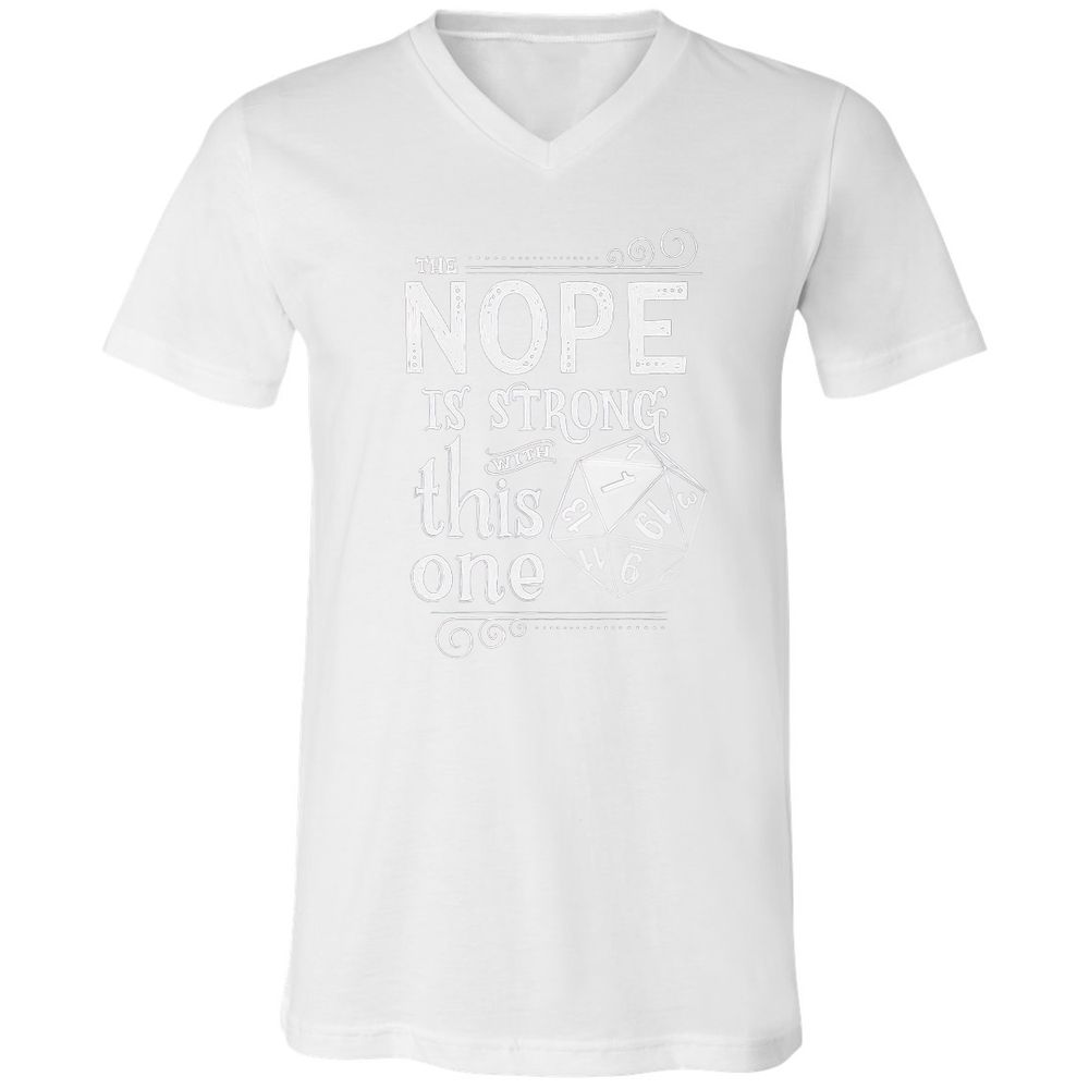 Unisex V-Neck T-Shirt - 28GQP5LC - White - 5