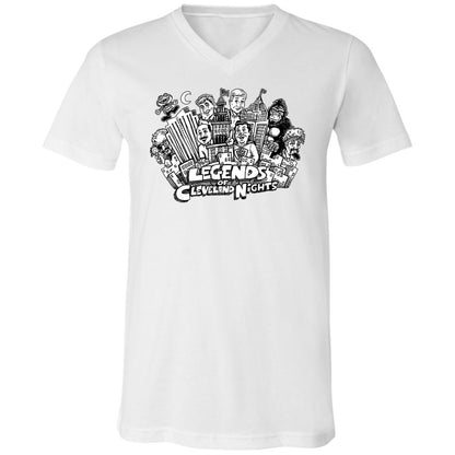 Unisex V-Neck T-Shirt - CF9N6H2R - White - 5