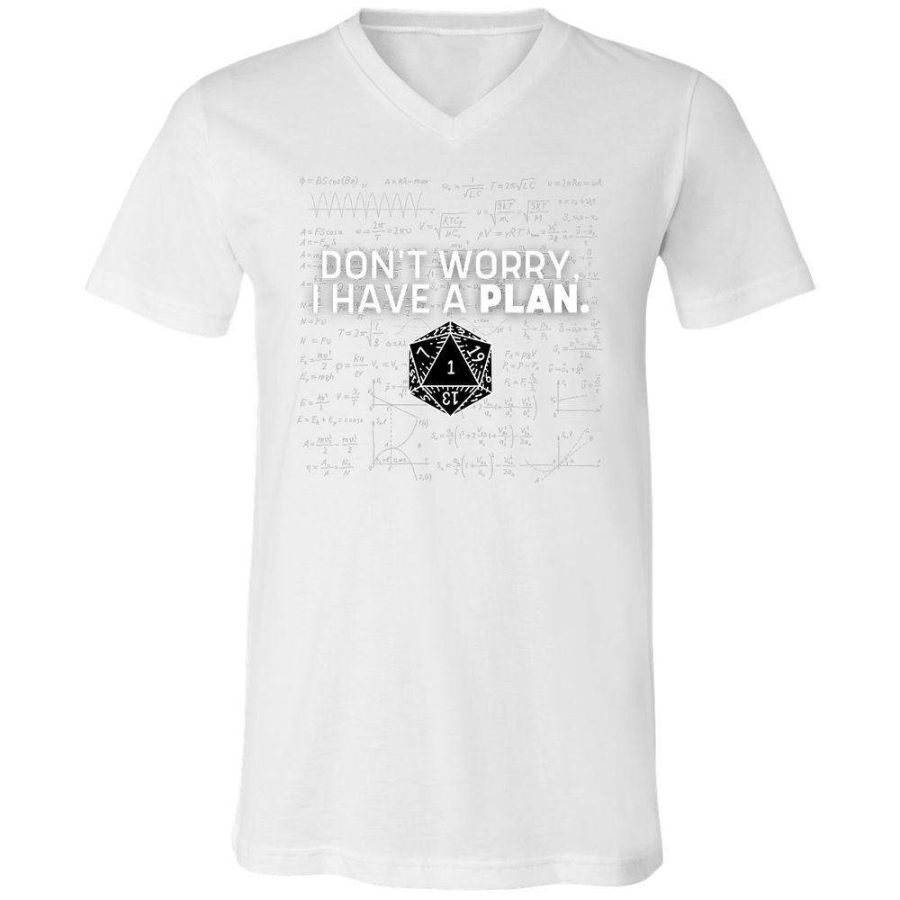 Unisex V-Neck T-Shirt - RQ6R1FUD - White - 5