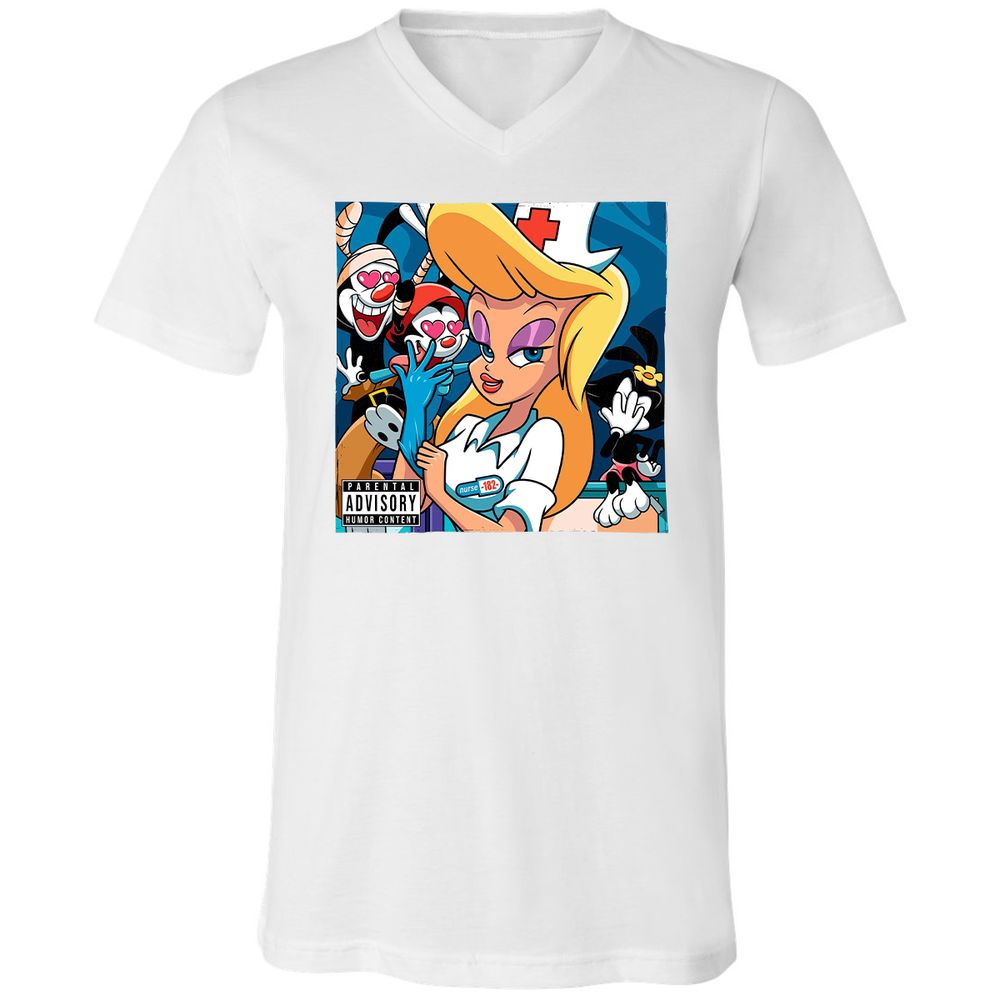 Unisex V-Neck T-Shirt - 94YTS377 - White - 5