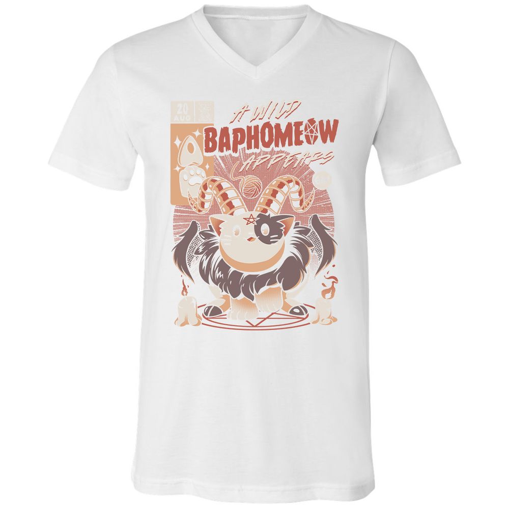 Unisex V-Neck T-Shirt - EWYJYKH8 - White - 5