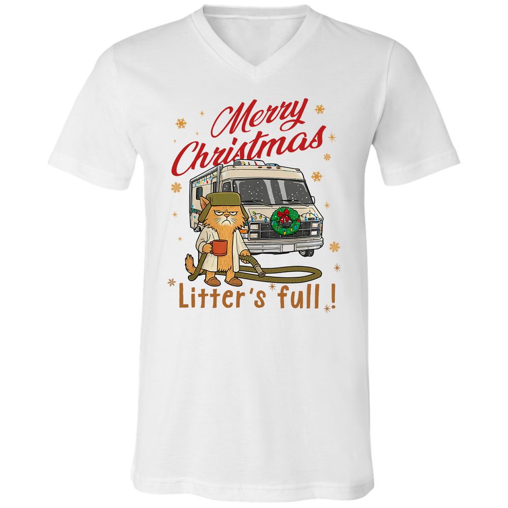 Unisex V-Neck T-Shirt - Z4LXAFQY - White - 5