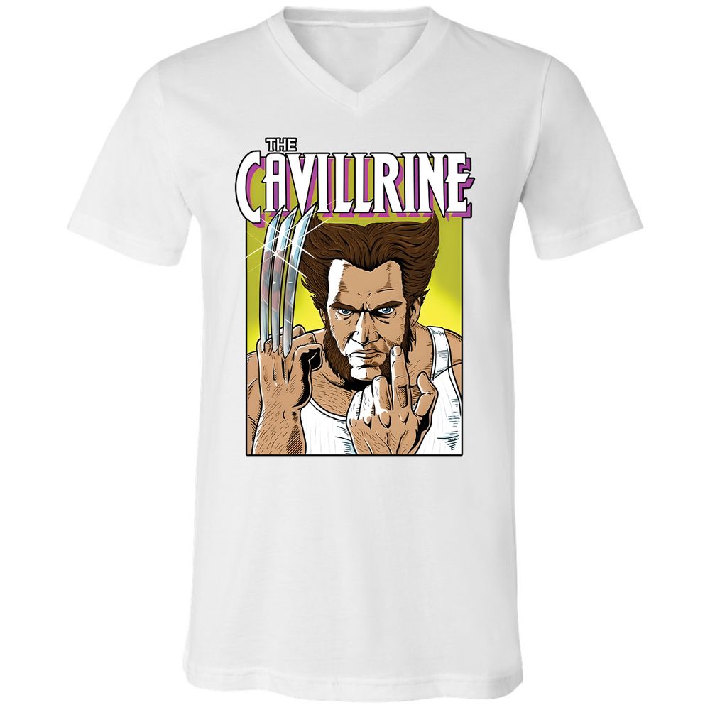 Unisex V-Neck T-Shirt - PUMNFWYX - White - 5