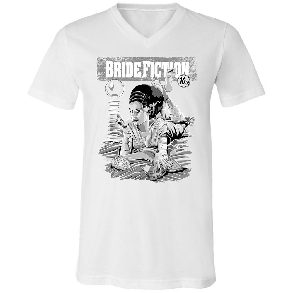 Unisex V-Neck T-Shirt - 733FYL3C - White - 5