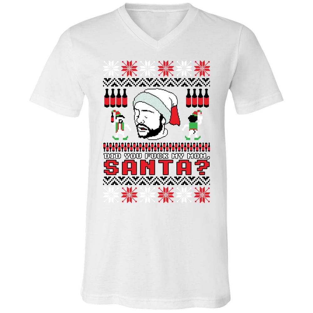 Unisex V-Neck T-Shirt - R85VS188 - White - 5