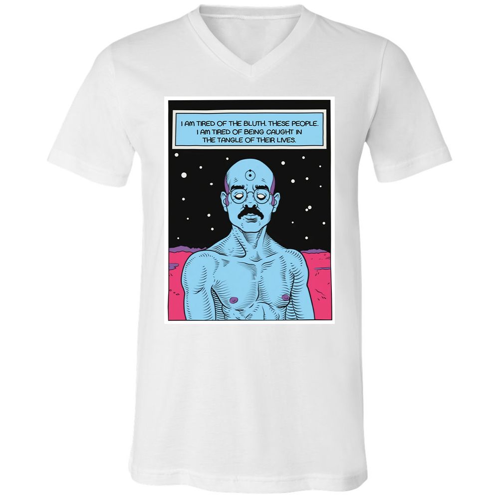 Unisex V-Neck T-Shirt - WZRZQ642 - White - 5