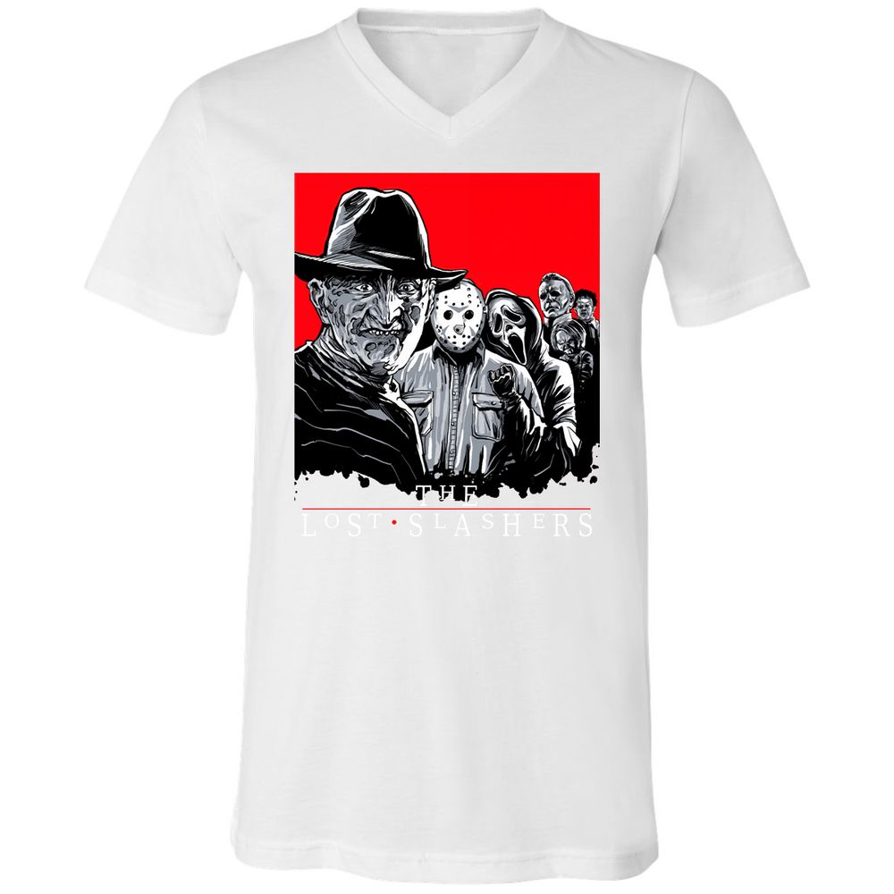 Unisex V-Neck T-Shirt - S7BNWG98 - White - 5