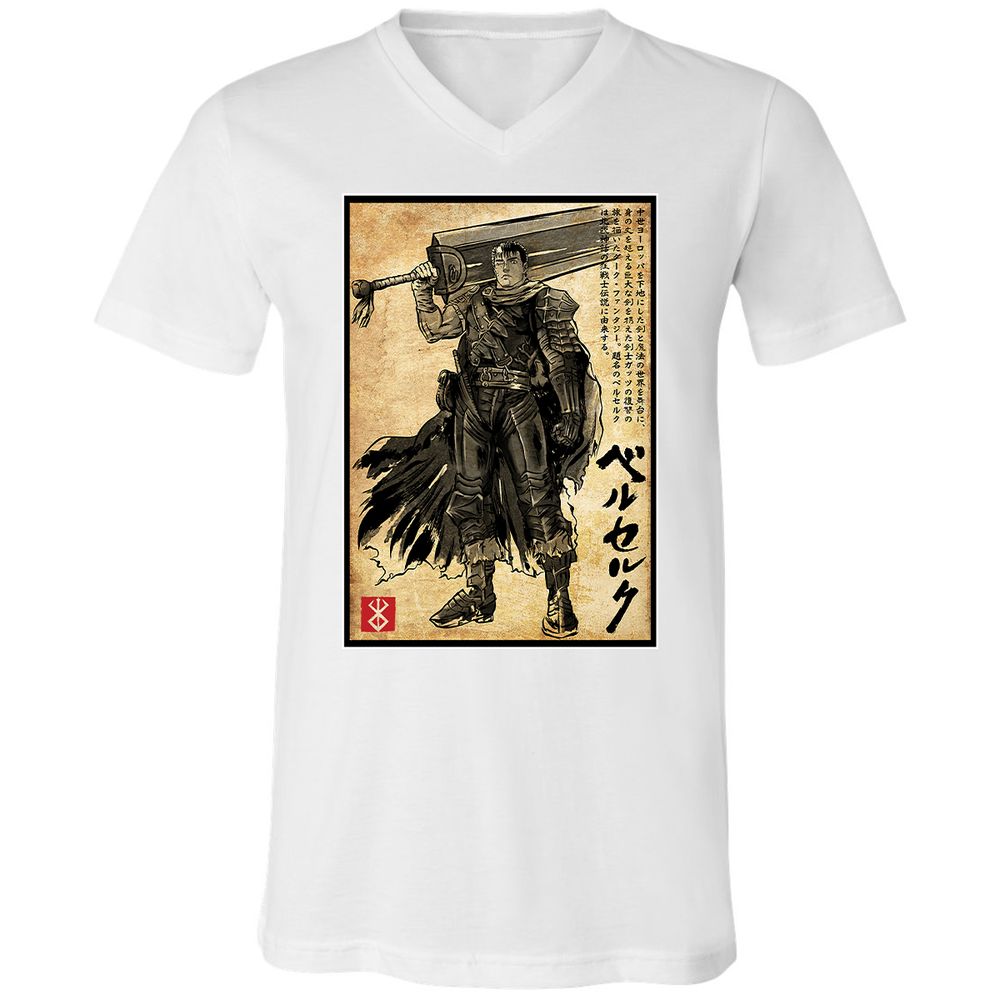 Unisex V-Neck T-Shirt - 6V9UDS5Q - White - 5