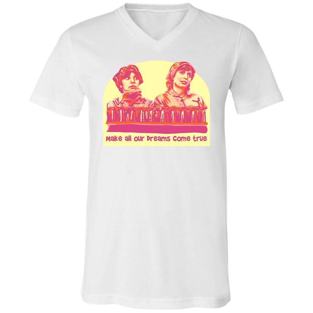 Unisex V-Neck T-Shirt - 3KA91UEZ - White - 5
