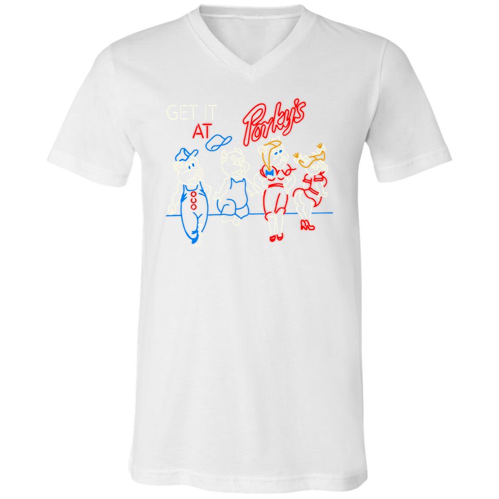 Unisex V-Neck T-Shirt - MADRW152 - White - 5