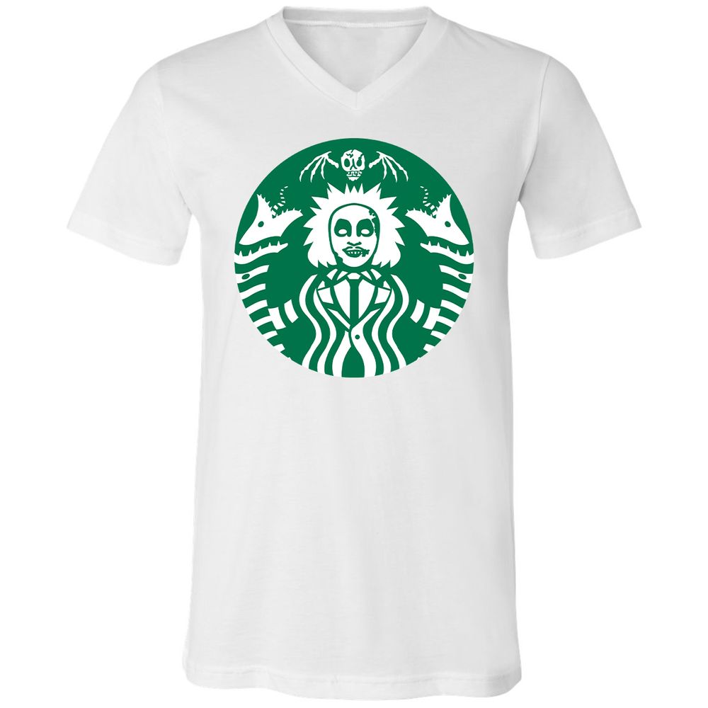 Unisex V-Neck T-Shirt - TJUA6E6P - White - 5