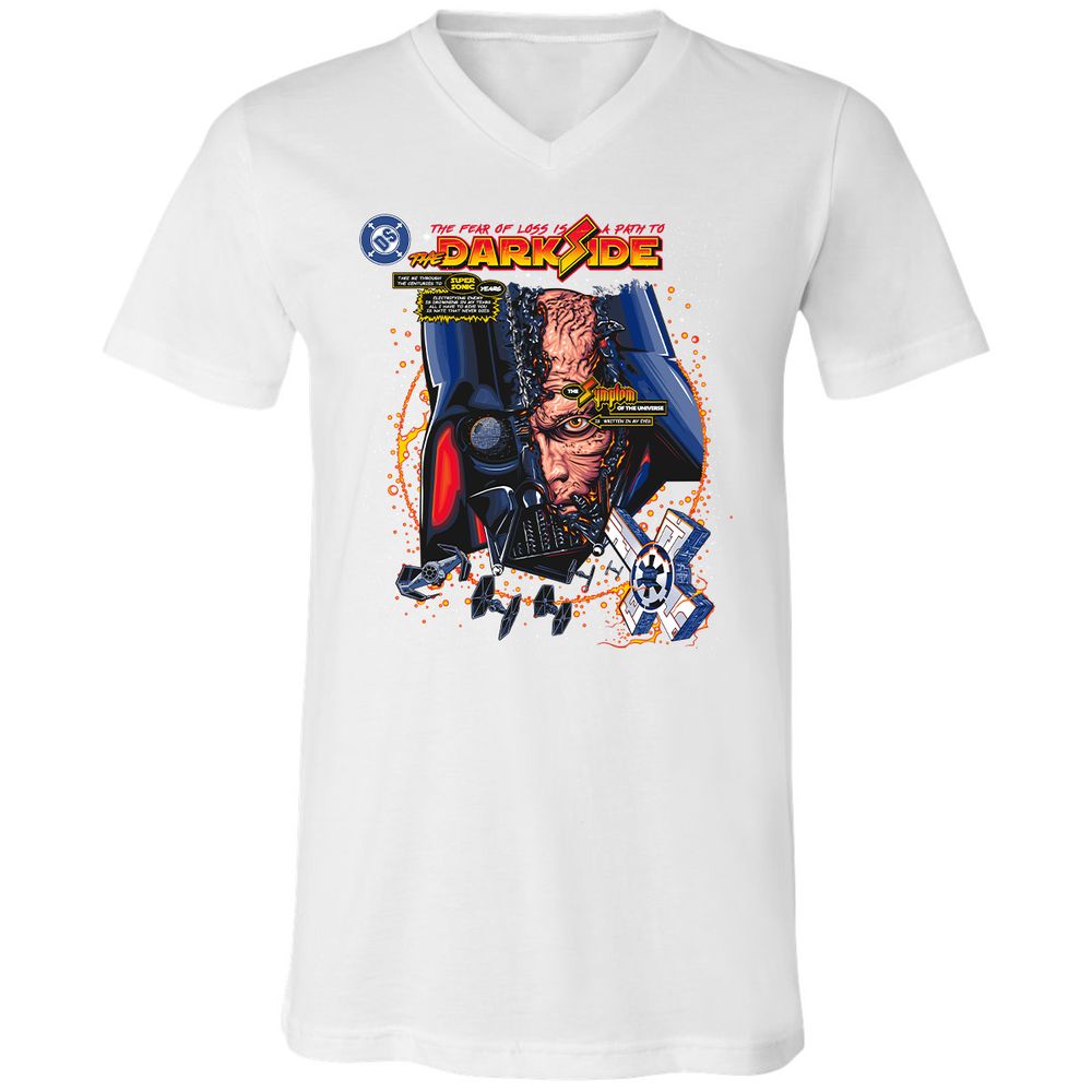 Unisex V-Neck T-Shirt - HKVZE59B - White - 5