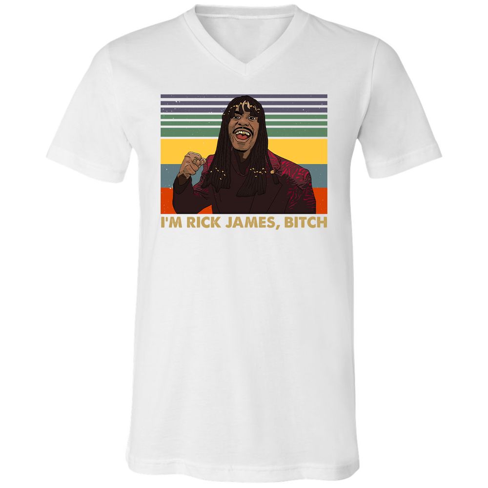 Unisex V-Neck T-Shirt - YCVB7CZR - White - 5