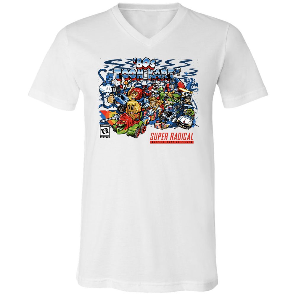 Unisex V-Neck T-Shirt - TPKSPVQM - White - 5