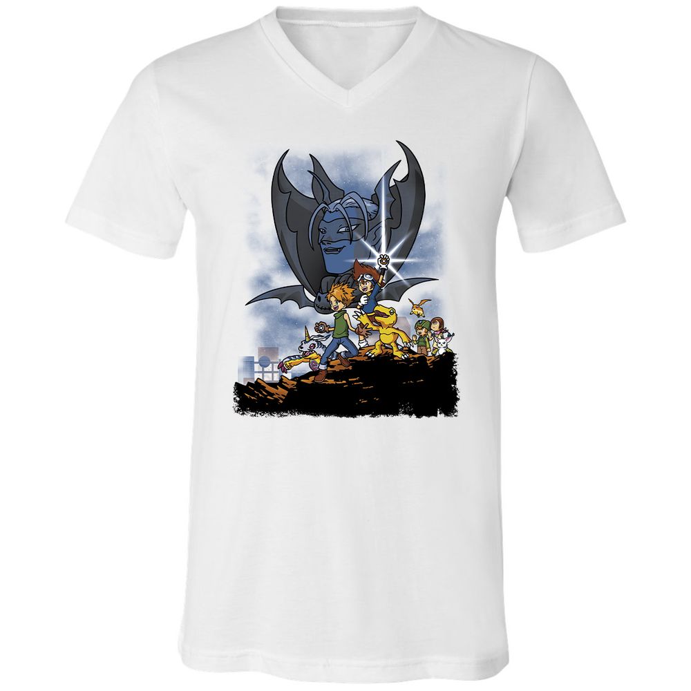 Unisex V-Neck T-Shirt - TCMMZNG4 - White - 5
