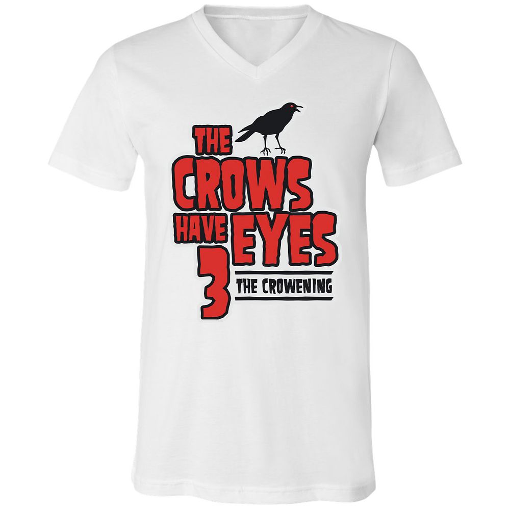 Unisex V-Neck T-Shirt - 3YDFUNKJ - White - 5