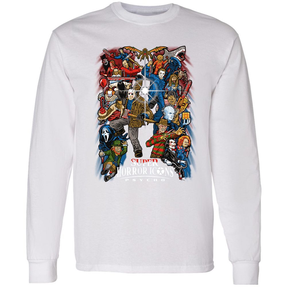 Long Sleeve T-Shirt - B8H2SJSL - White - 5