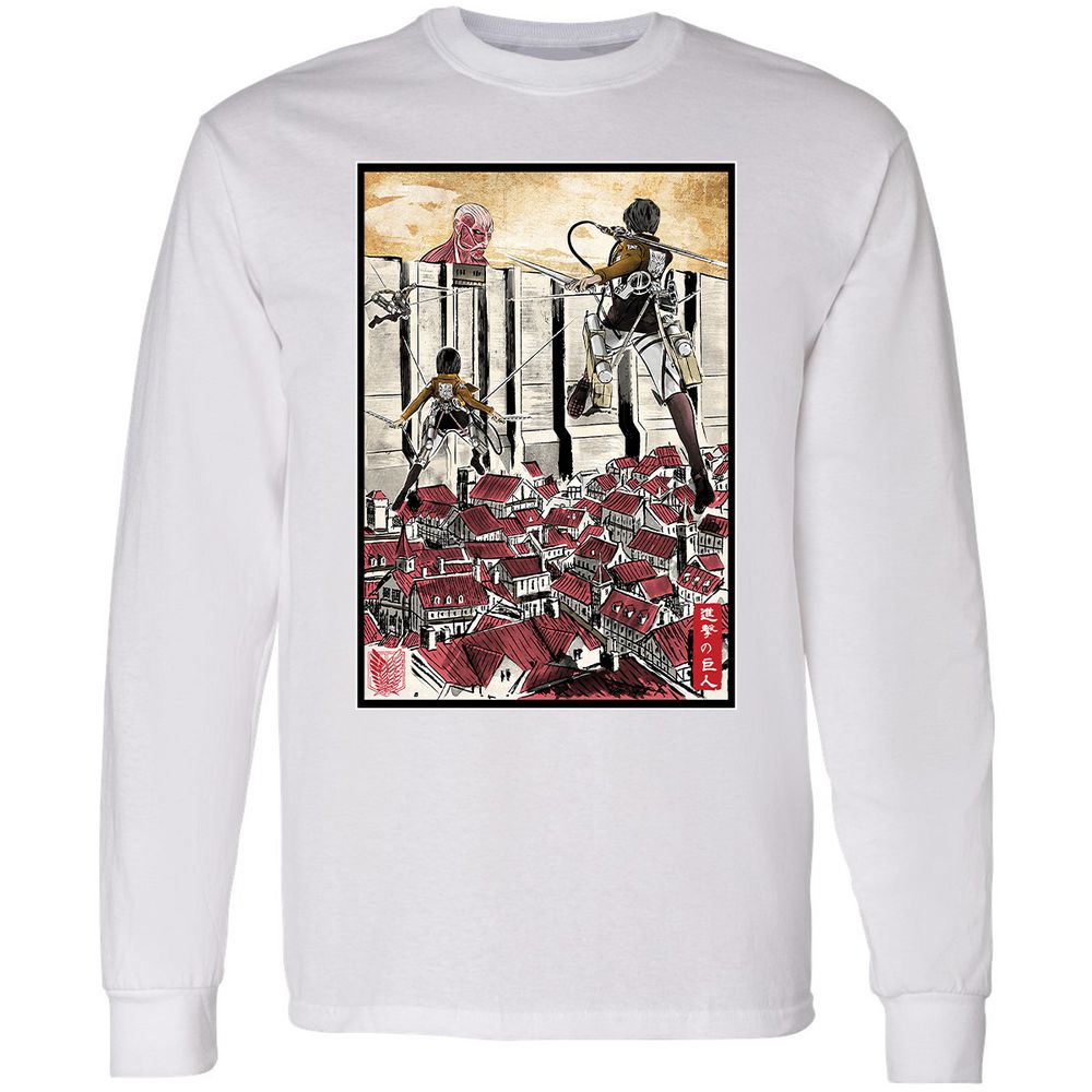 Long Sleeve T-Shirt - TUG6RJ2R - White - 5