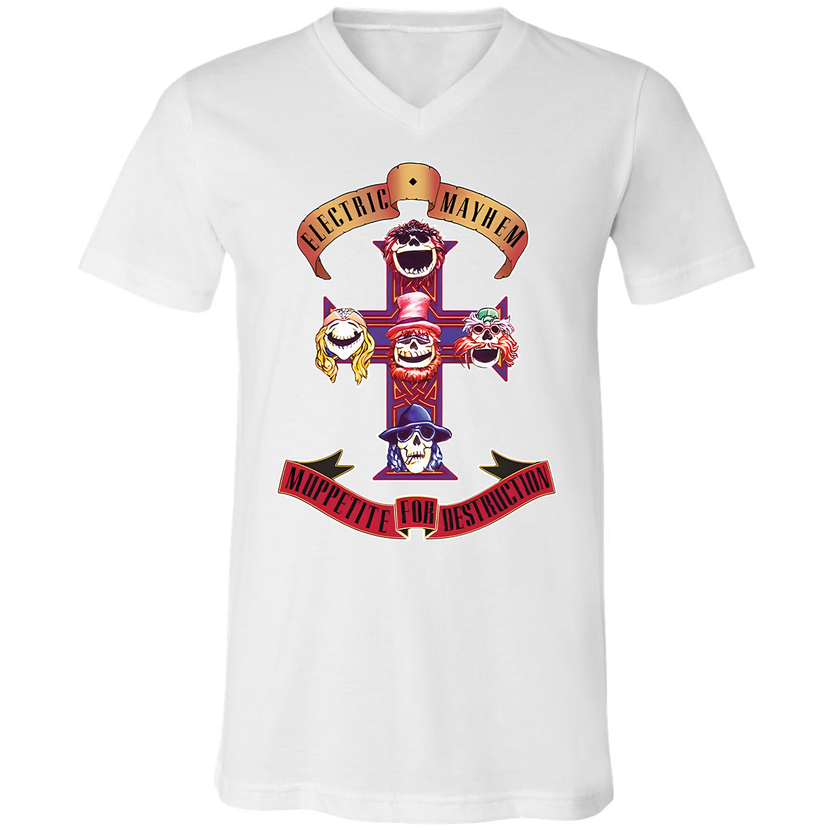 Unisex V-Neck T-Shirt - 2WQGNPEX - White - 5