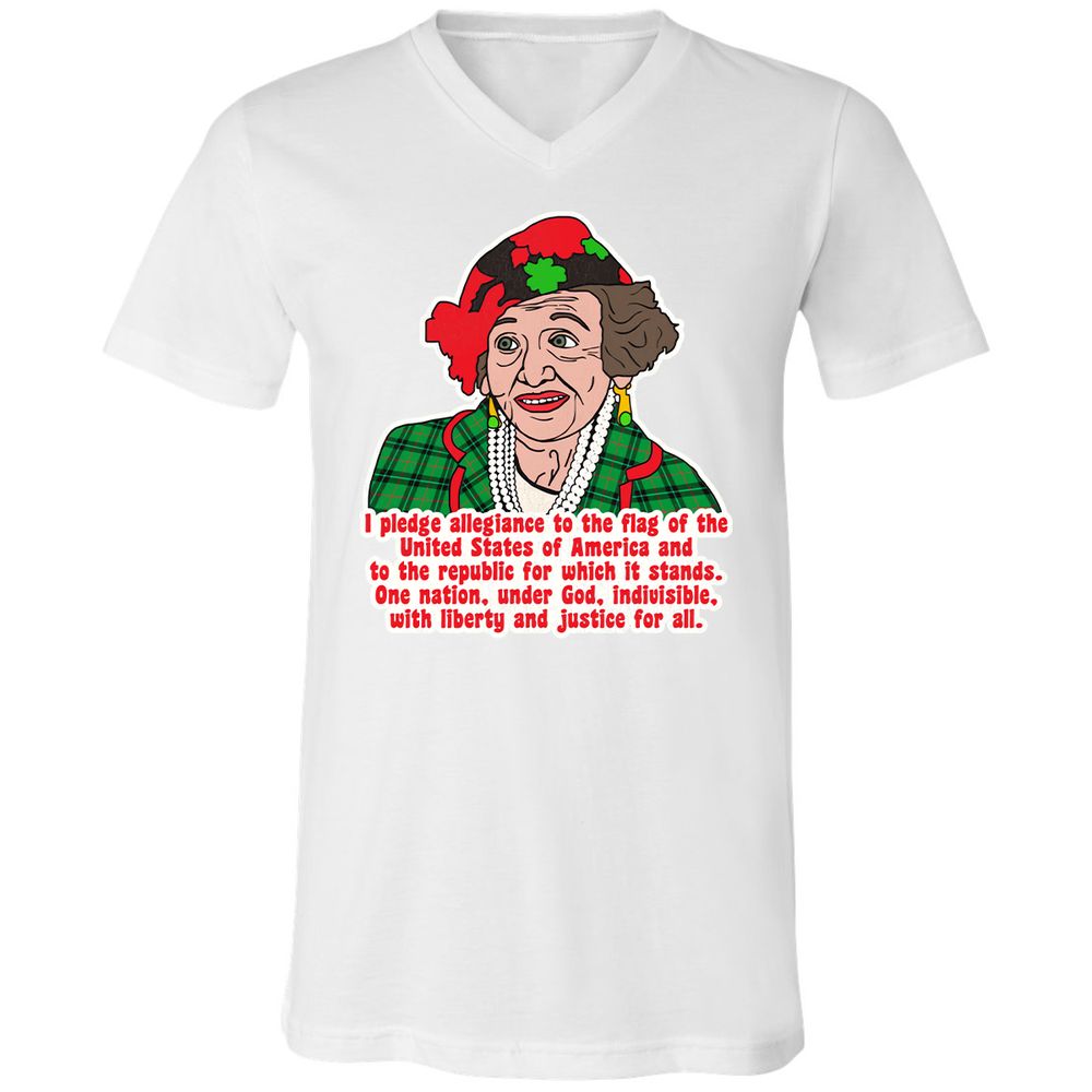 Unisex V-Neck T-Shirt - 1UBJXAMS - White - 5