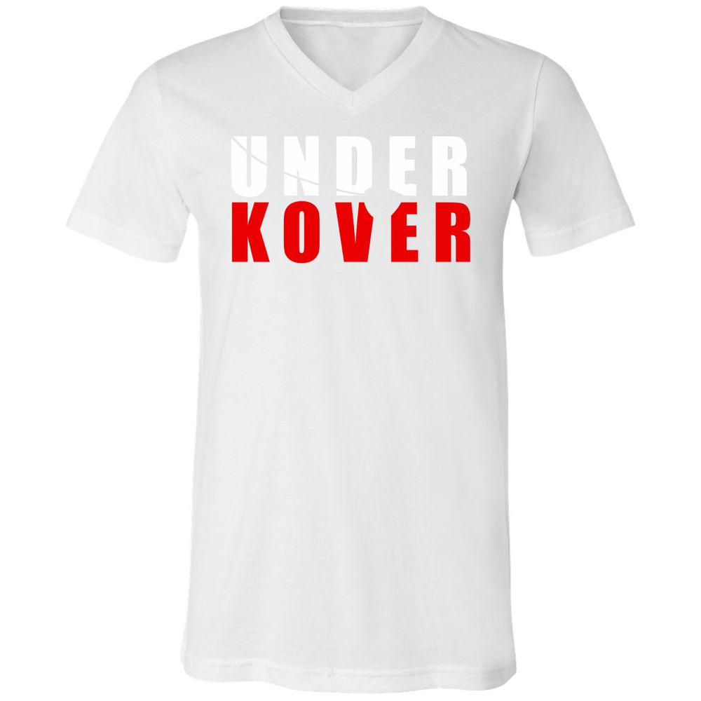 Unisex V-Neck T-Shirt - 6NPCT7XV - White - 5