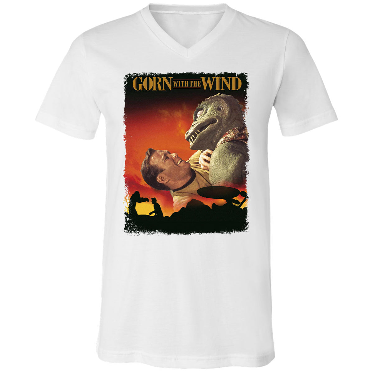 Unisex V-Neck T-Shirt - ASV5TAAZ - White - 5