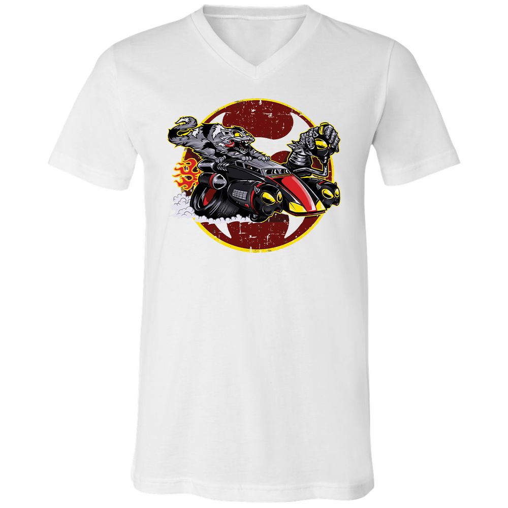 Unisex V-Neck T-Shirt - ZKXBAV21 - White - 5
