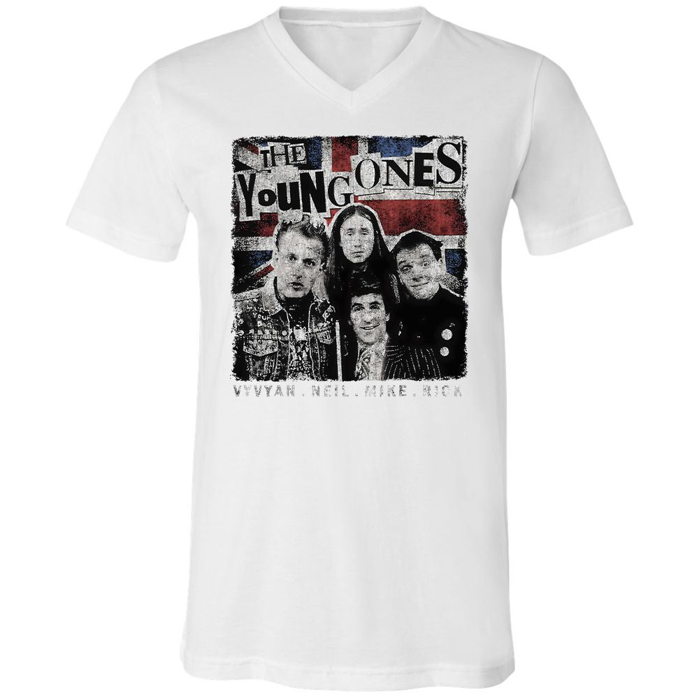Unisex V-Neck T-Shirt - VNVWR2SW - White - 5