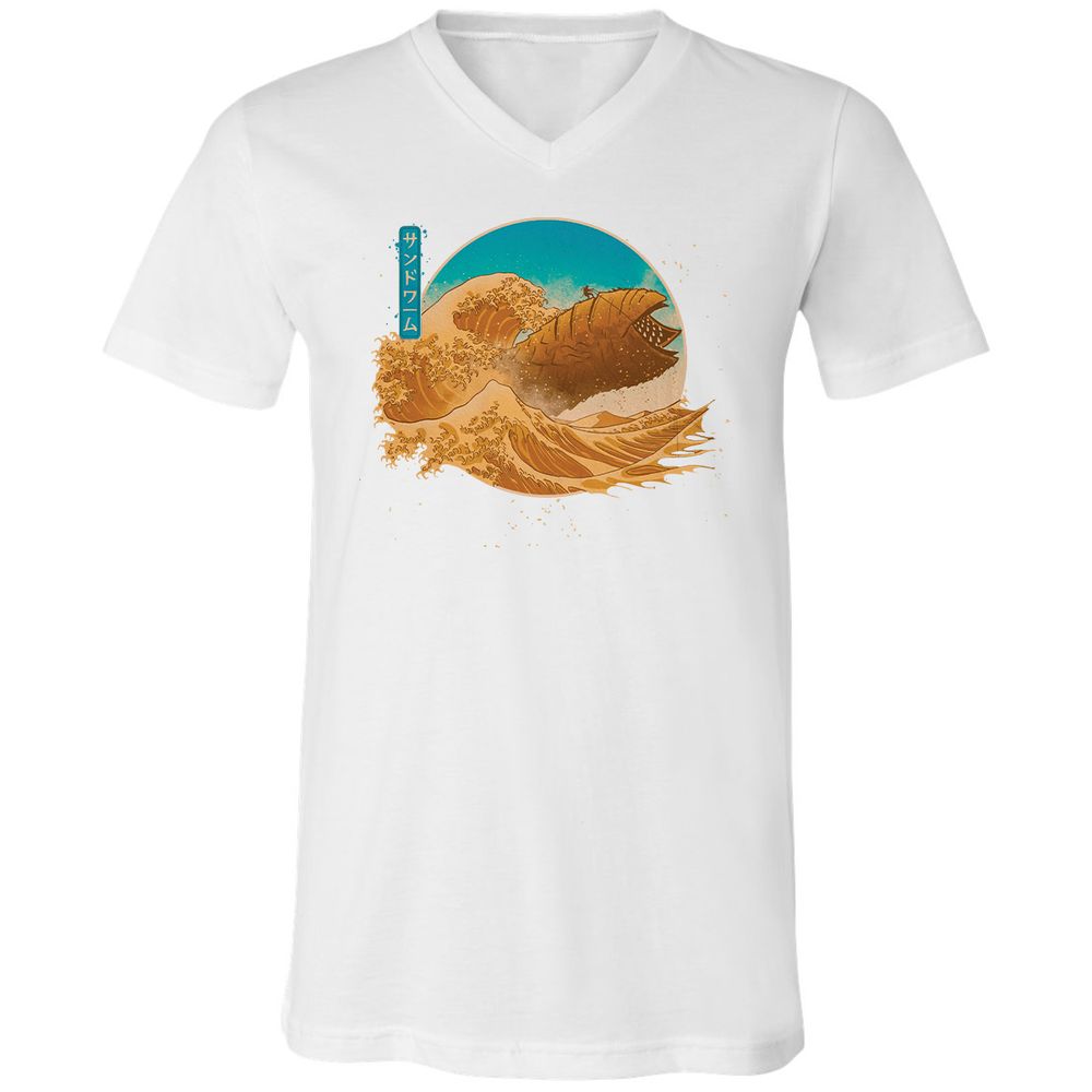 Unisex V-Neck T-Shirt - VXWQQW9Z - White - 5