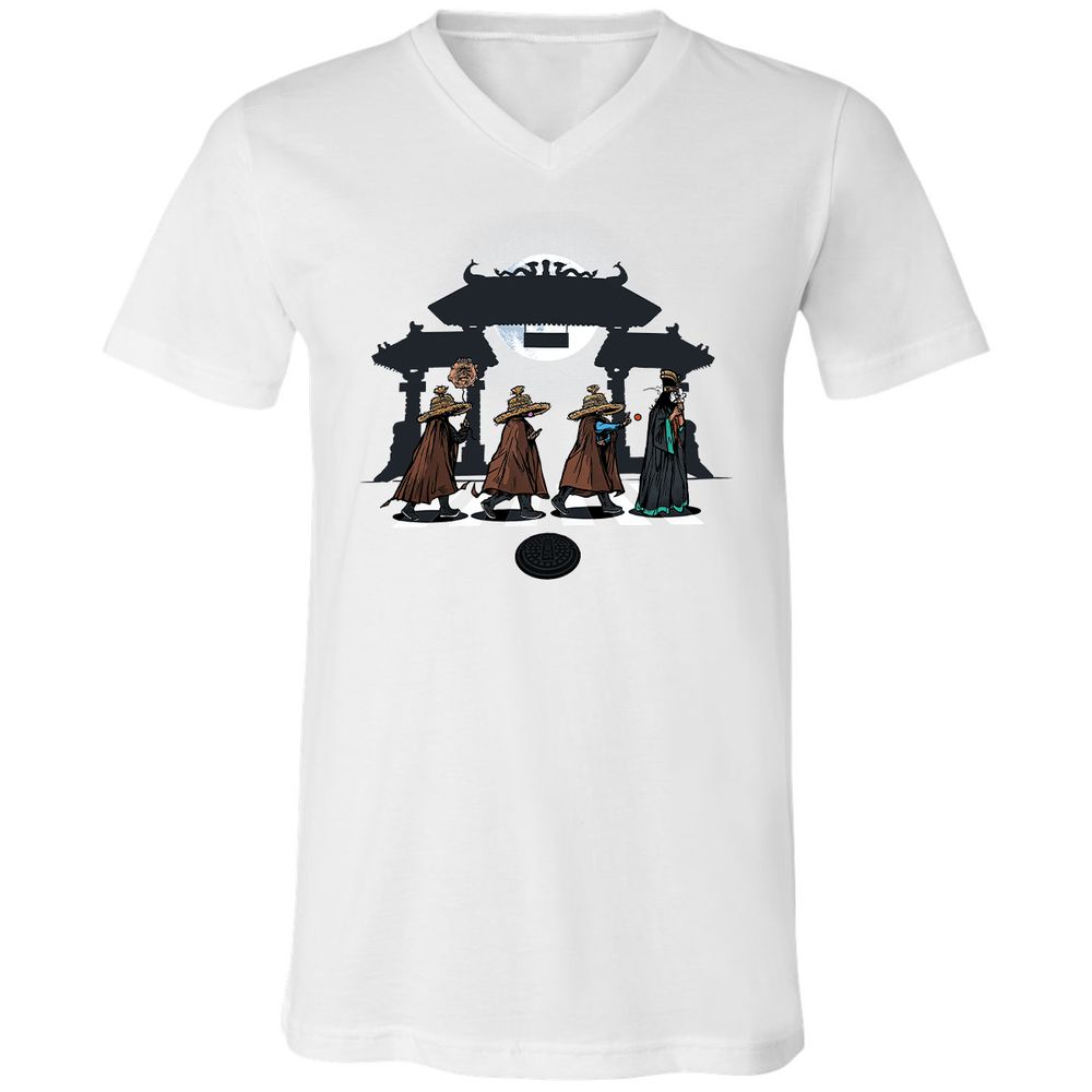 Unisex V-Neck T-Shirt - 912LZTRD - White - 5
