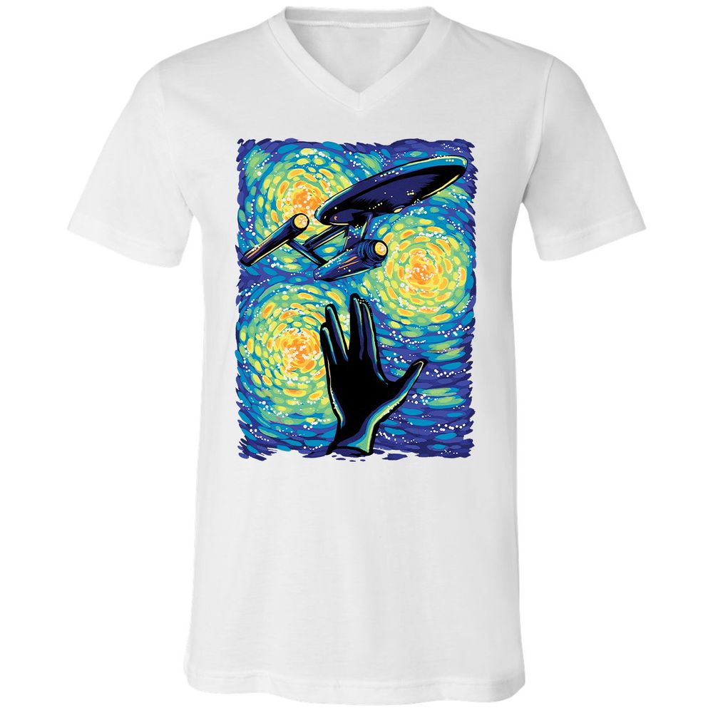 Unisex V-Neck T-Shirt - EJ86WJ24 - White - 5