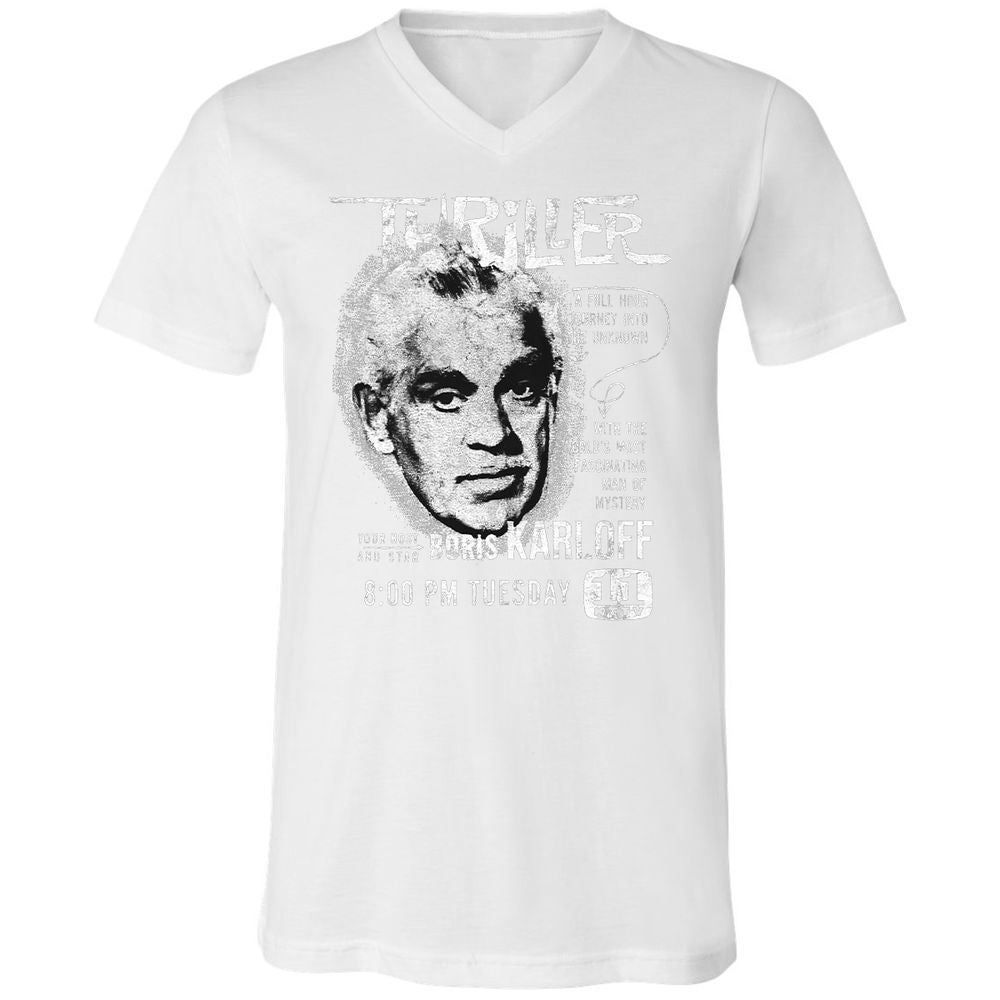 Unisex V-Neck T-Shirt - 8DGVCMHJ - White - 5