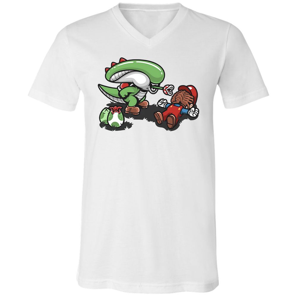 Unisex V-Neck T-Shirt - 2D11UM7Z - White - 5