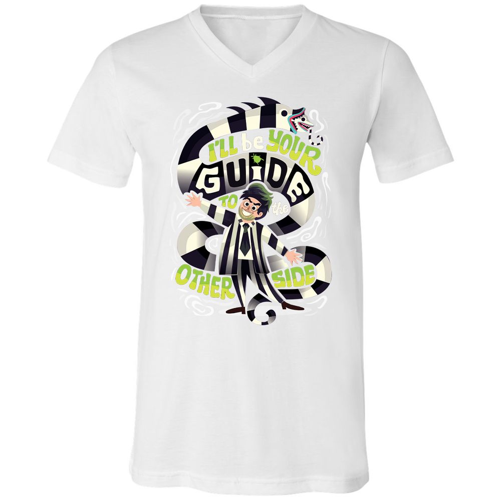 Unisex V-Neck T-Shirt - 6GJ9297V - White - 5