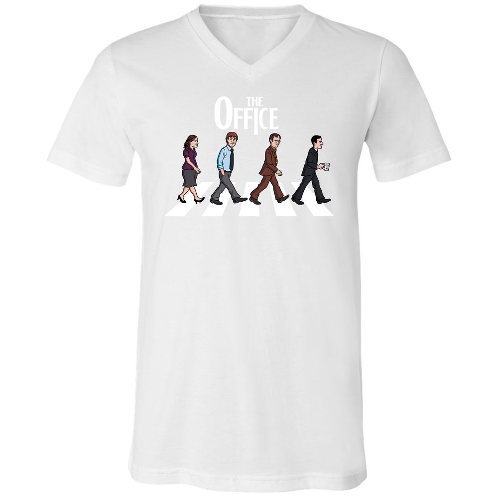 Unisex V-Neck T-Shirt - 4BYWHTRC - White - 5