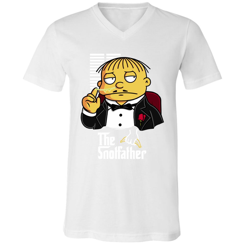 Unisex V-Neck T-Shirt - 6ZTY1BVM - White - 5