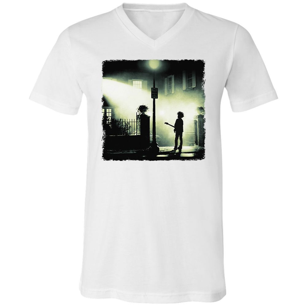 Unisex V-Neck T-Shirt - HYX4YM3F - White - 5
