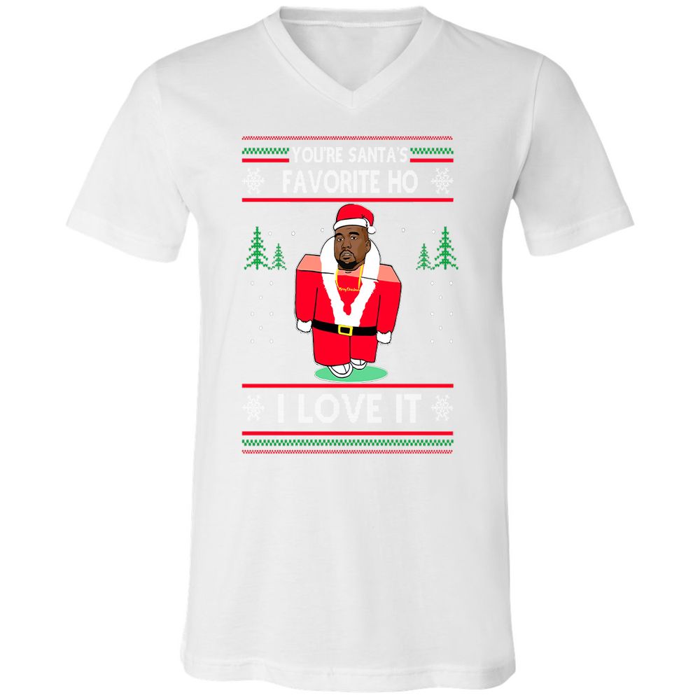Unisex V-Neck T-Shirt - KAYDA7EP - White - 5