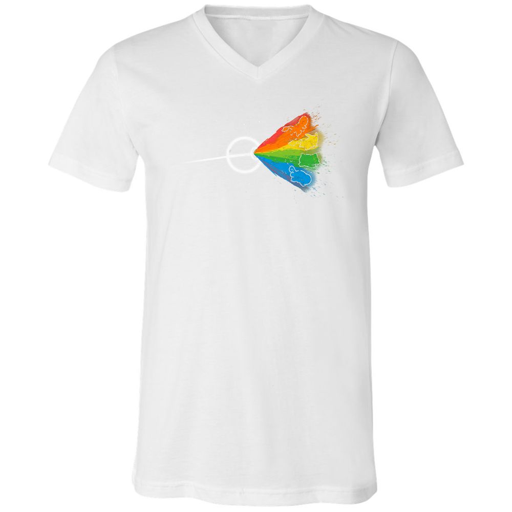 Unisex V-Neck T-Shirt - 3TYBAELC - White - 5