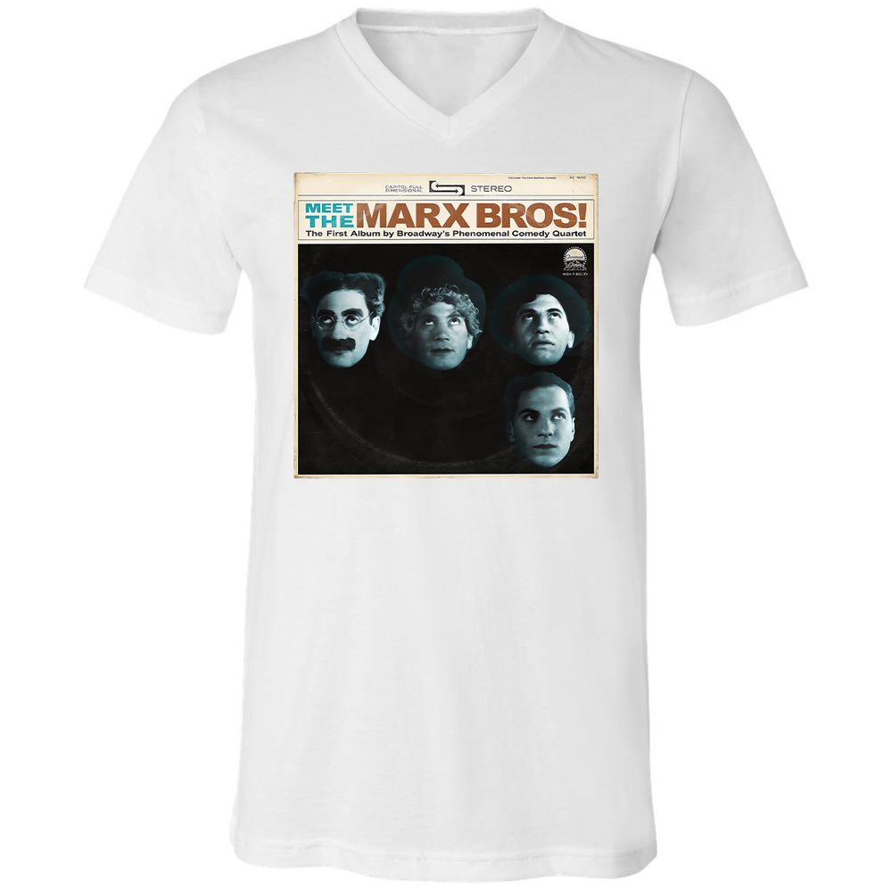 Unisex V-Neck T-Shirt - HWUDPKV6 - White - 5