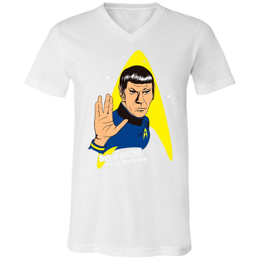 Unisex V-Neck T-Shirt - 9JQPN2ZJ - White - 5