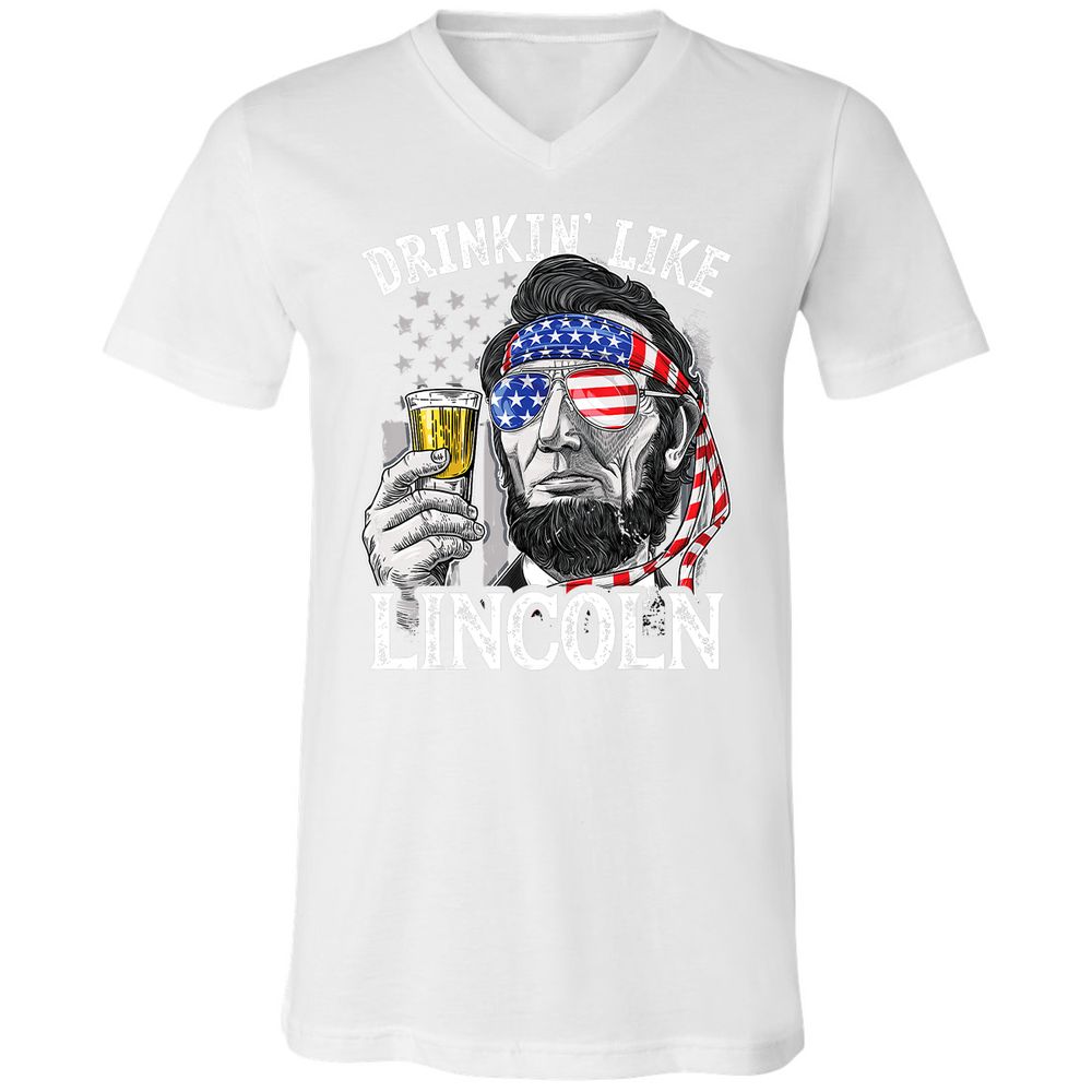 Unisex V-Neck T-Shirt - VSYE99TC - White - 5