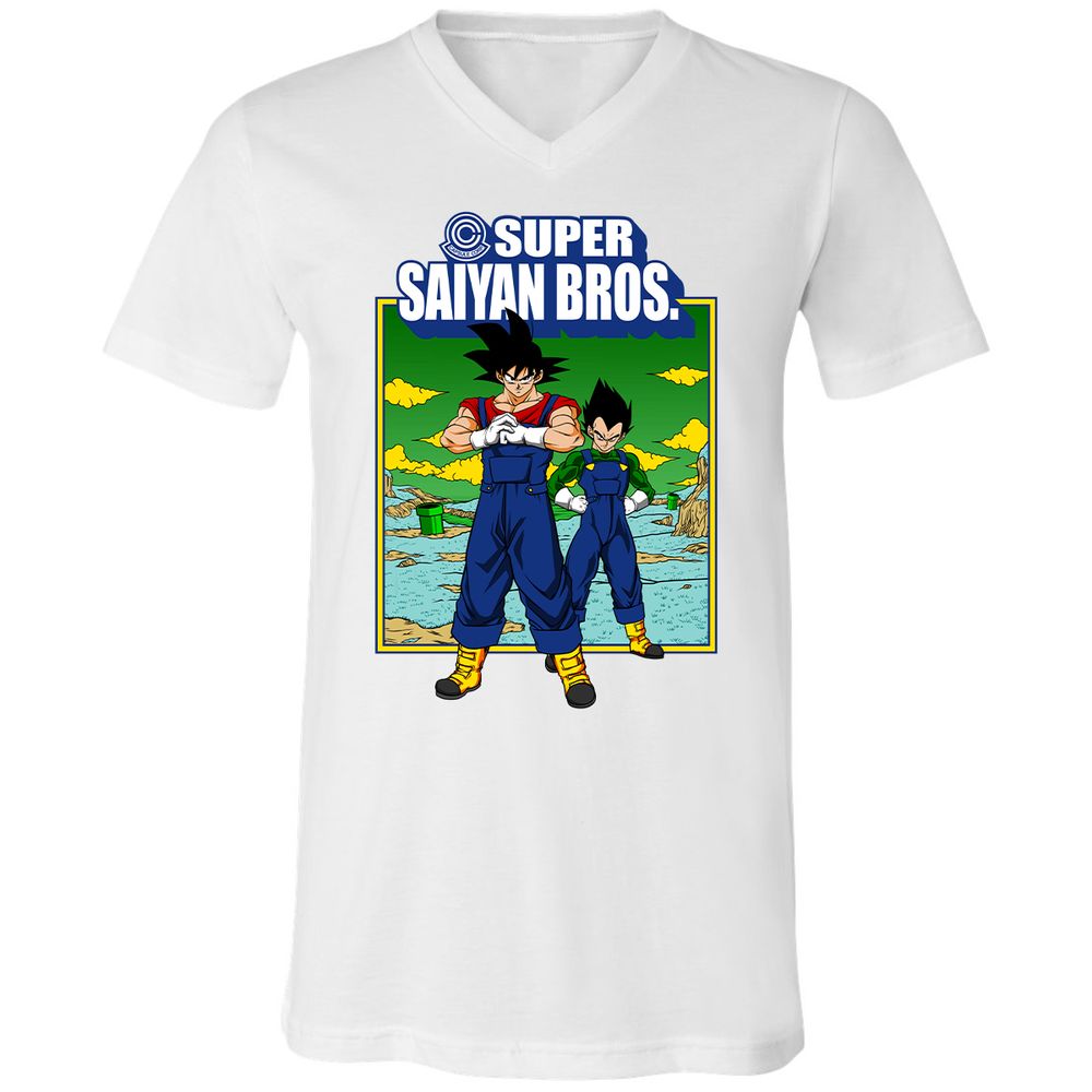 Unisex V-Neck T-Shirt - L17QRFBA - White - 5