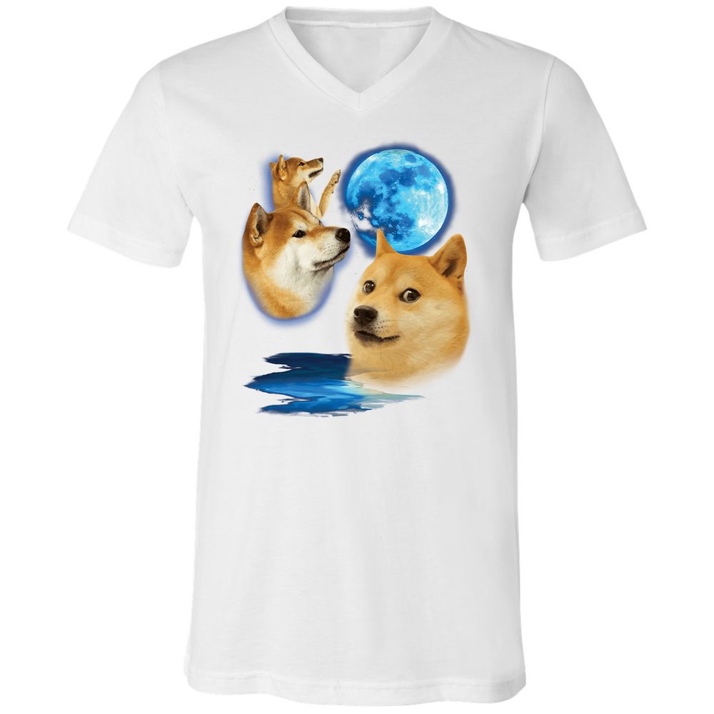 Unisex V-Neck T-Shirt - 6ZHD1HUZ - White - 5