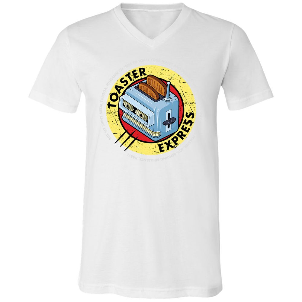 Unisex V-Neck T-Shirt - 9W6R79E7 - White - 5