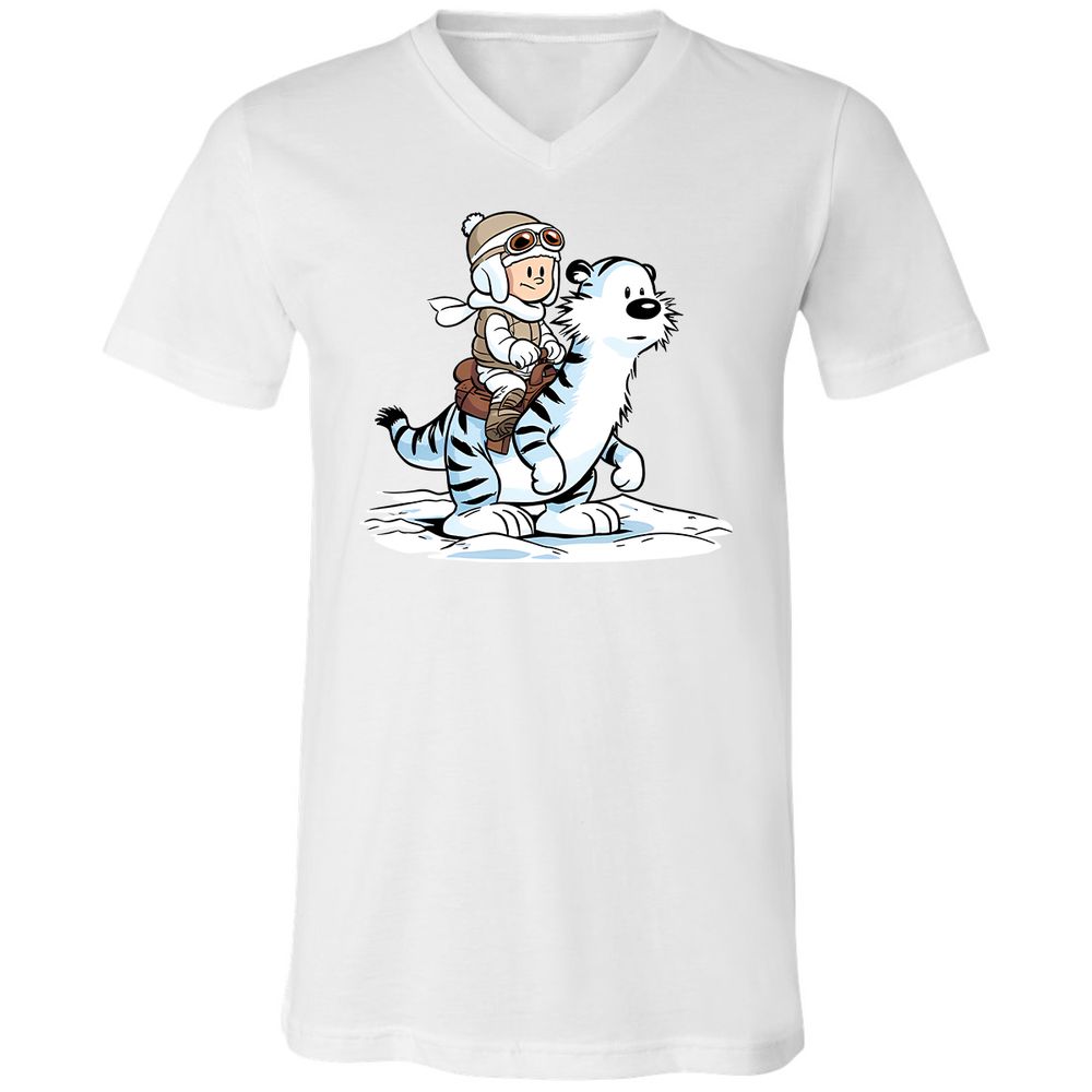 Unisex V-Neck T-Shirt - N8QLFK5G - White - 5