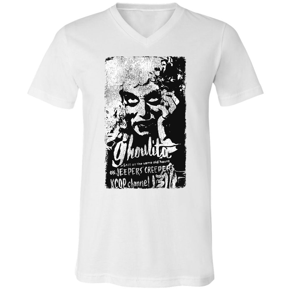 Unisex V-Neck T-Shirt - H7LA5DUX - White - 5