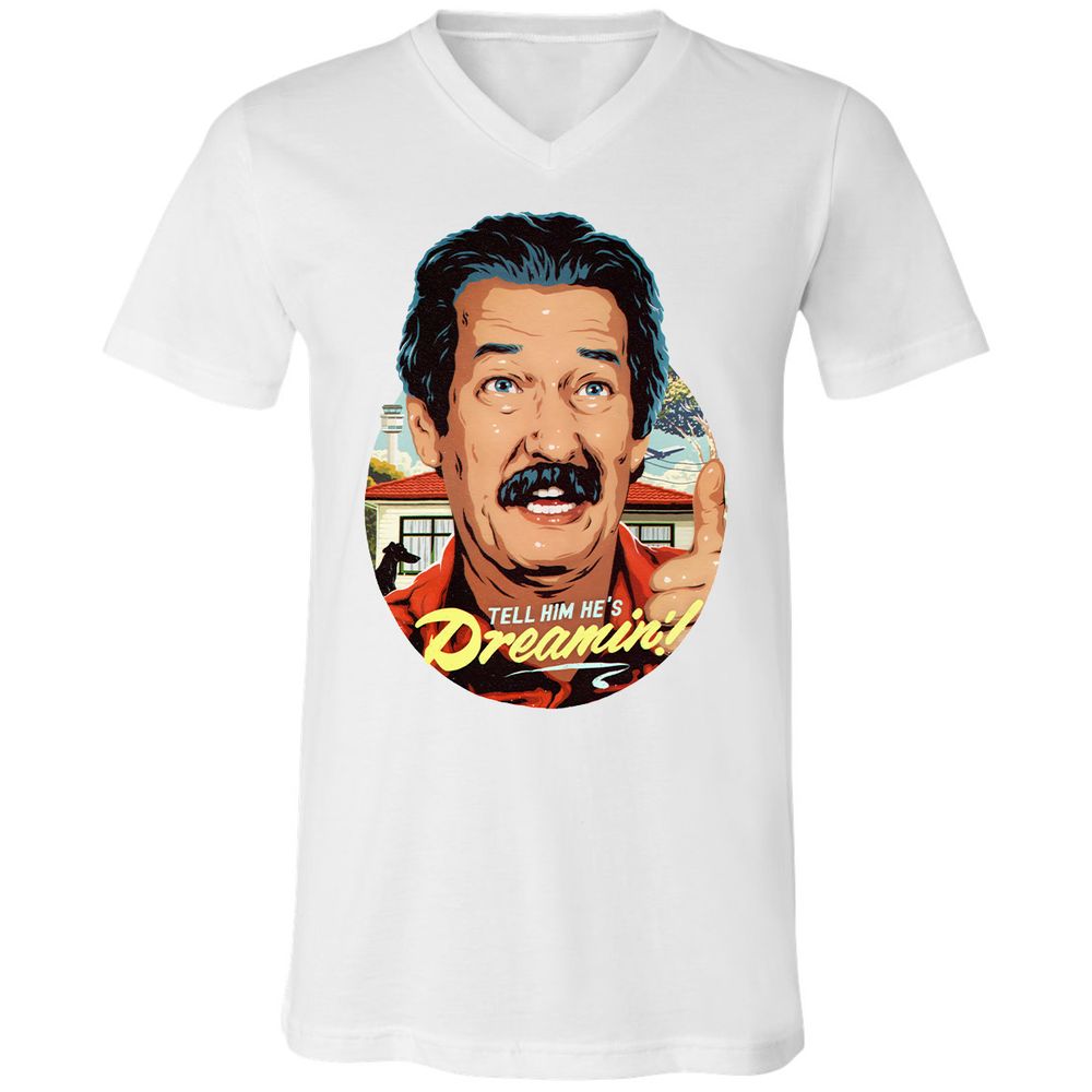 Unisex V-Neck T-Shirt - 34PLQZ3D - White - 5