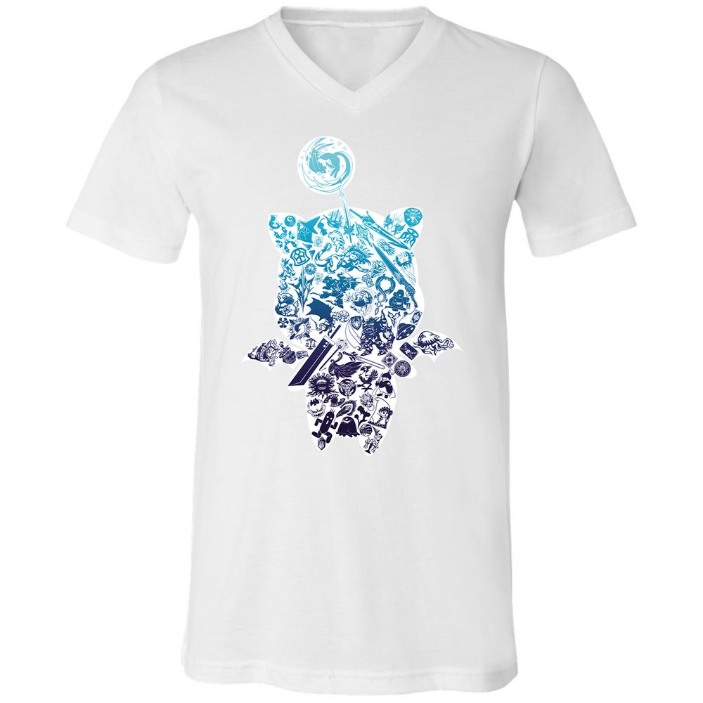 Unisex V-Neck T-Shirt - 427BNPML - White - 5