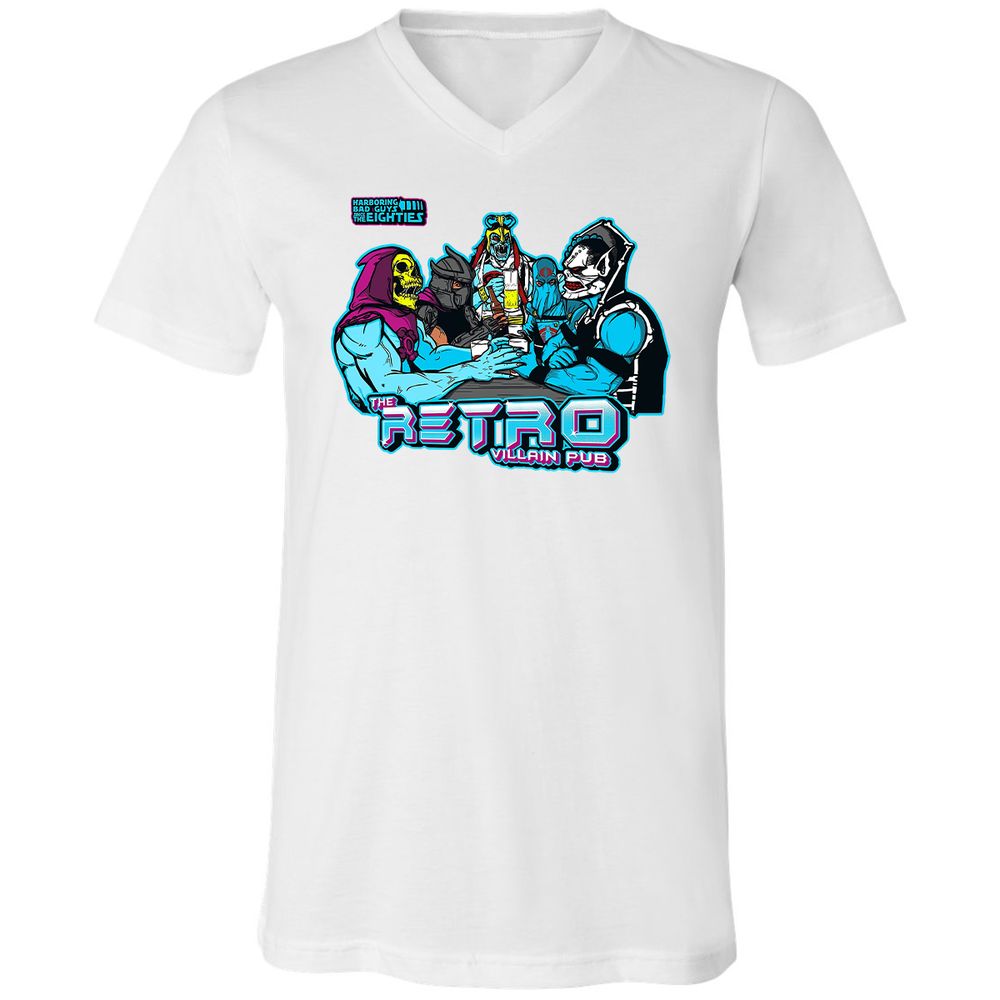 Unisex V-Neck T-Shirt - CFFPF4RH - White - 5